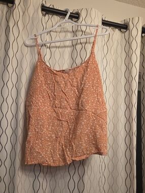 Joe Fresh Peach Floral Spaghetti-Strap Cami